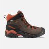 Footwear KEEN Utility Non-Slip Boots | Keen Utility Men'S Pittsburgh Waterproof Soft Toe Hiker Workboot Cascade/Bombay Brown