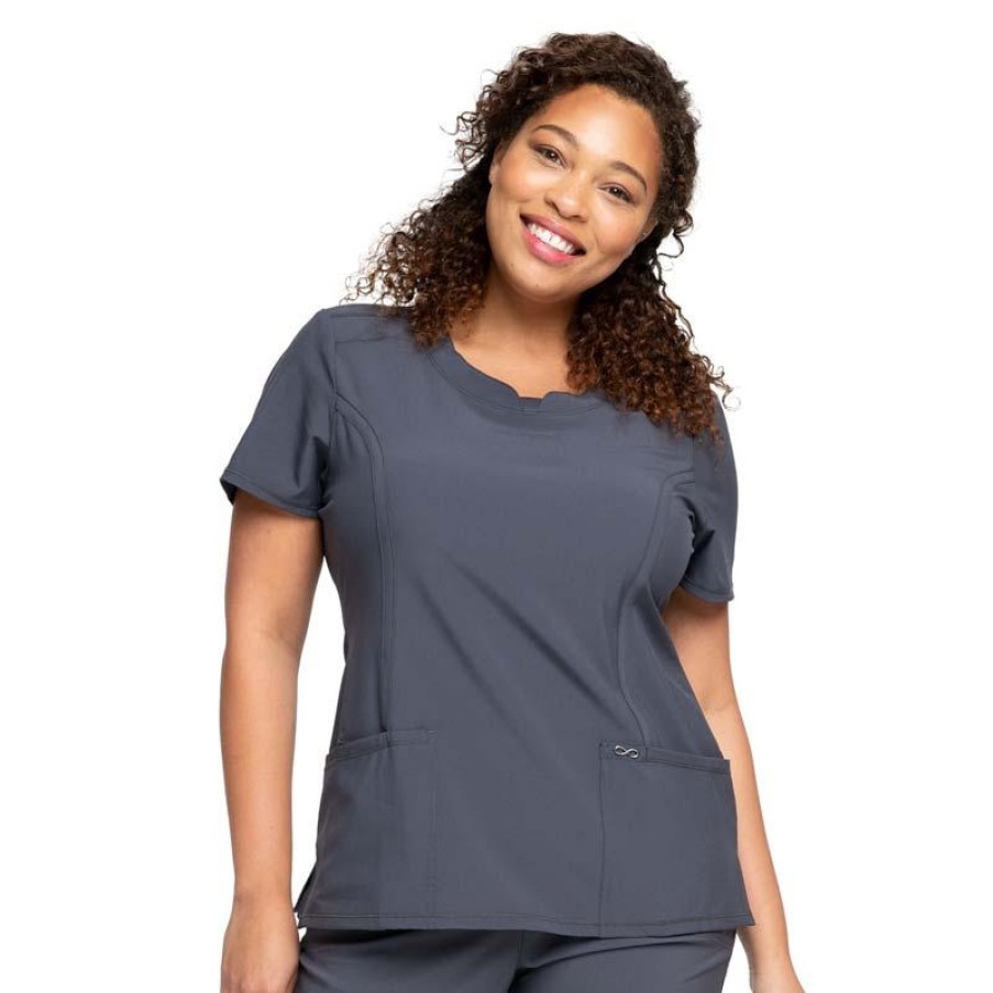 Healthcare Infinity Scrub Tops | Infinity Women'S Round Neck Scrub Top