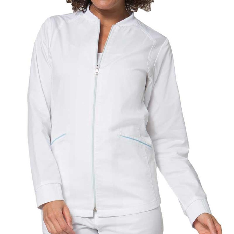 Healthcare Maevn PrimaFlex Lab Coats & Jackets | Maevn Primaflex Women'S Zip-Front Warm-Up Scrub Jacket