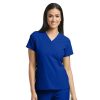 Healthcare Barco One Scrub Tops | Barco One Women'S V-Neck Perforated Panels Scrub Top