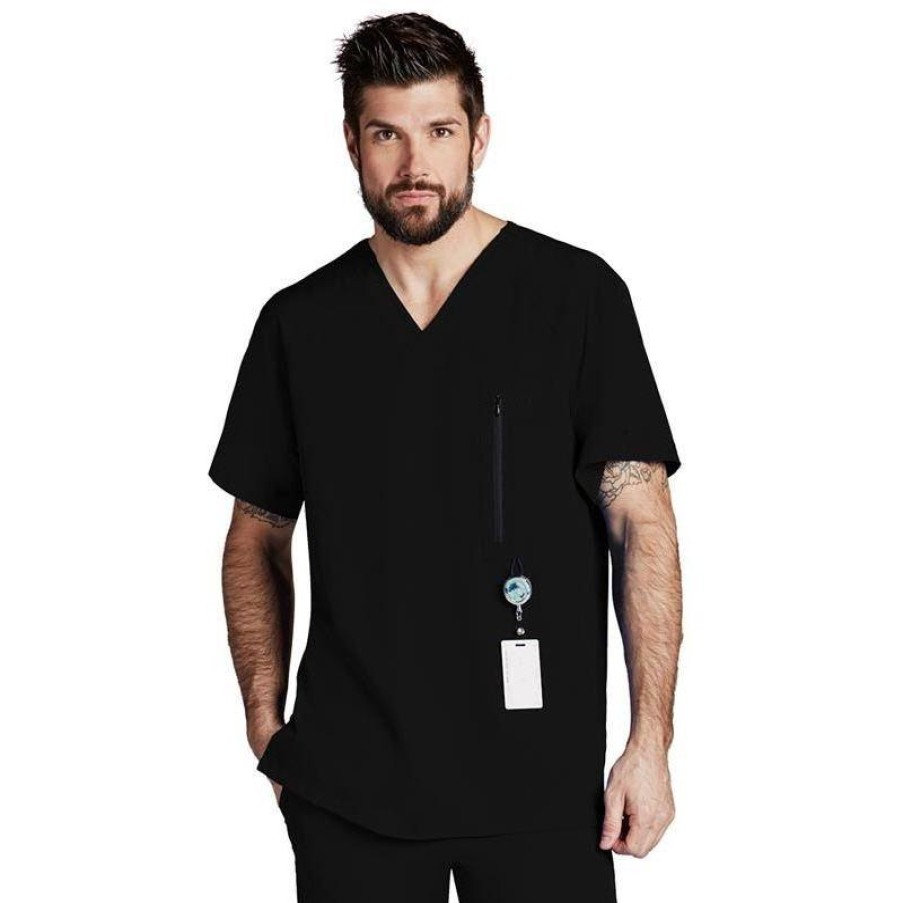 Healthcare Barco One Scrub Tops | Barco One Mens 5 Pocket V-Neck Scrub Top