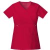 Healthcare Cherokee Luxe Scrub Tops | Cherokee Luxe Women'S Mock Wrap Scrub Top