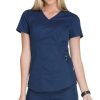 Healthcare Cherokee Luxe Sport Scrub Tops | Cherokee Luxe Sport Women'S Mock Wrap Scrub Top