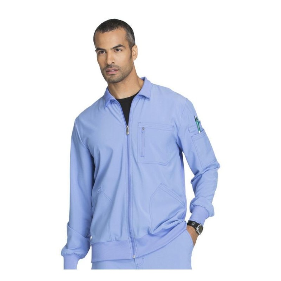 Healthcare Infinity Lab Coats & Jackets | Cherokee Men'S Zip Front Warm Up Jacket