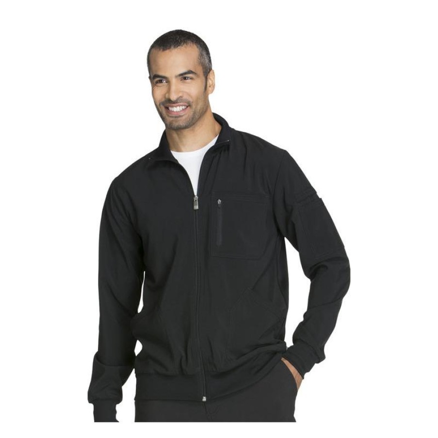 Healthcare Infinity Lab Coats & Jackets | Cherokee Men'S Zip Front Warm Up Jacket