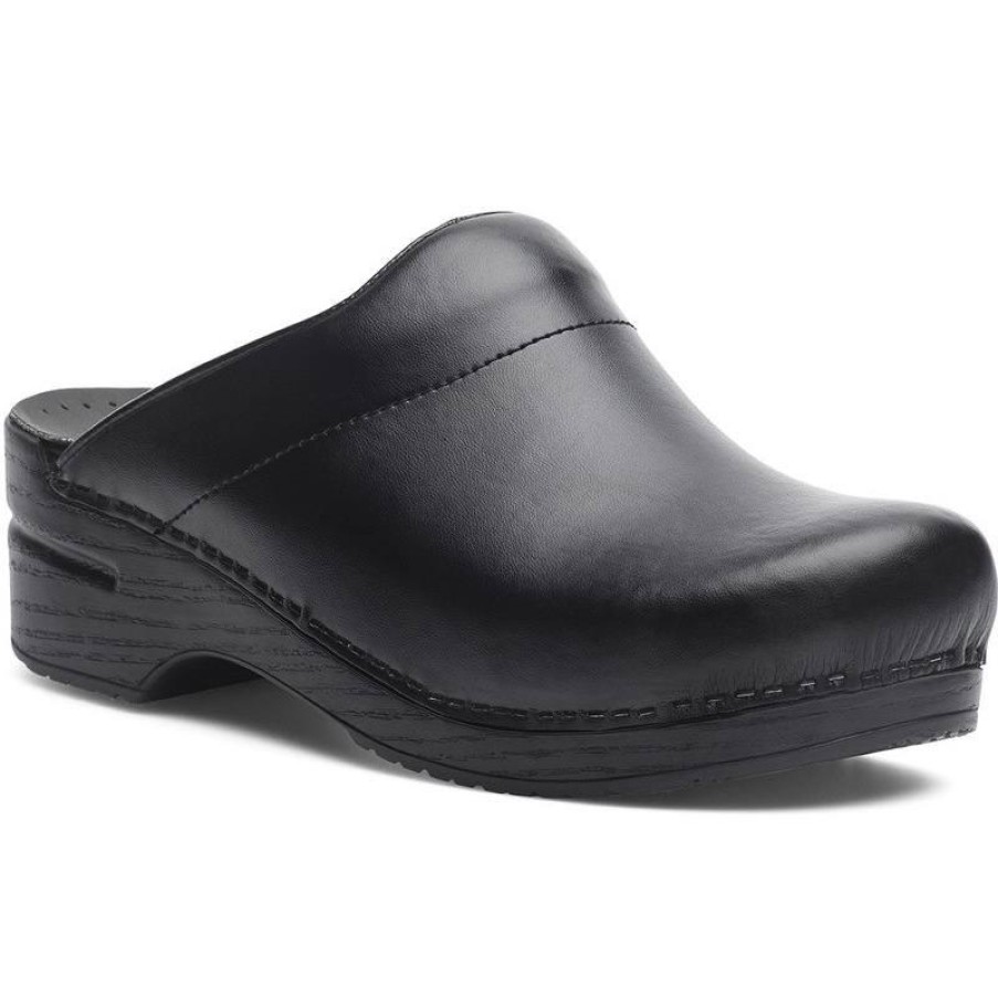 Footwear Dansko Clogs | Dansko Men'S Karl Box Slip-On Clog Black