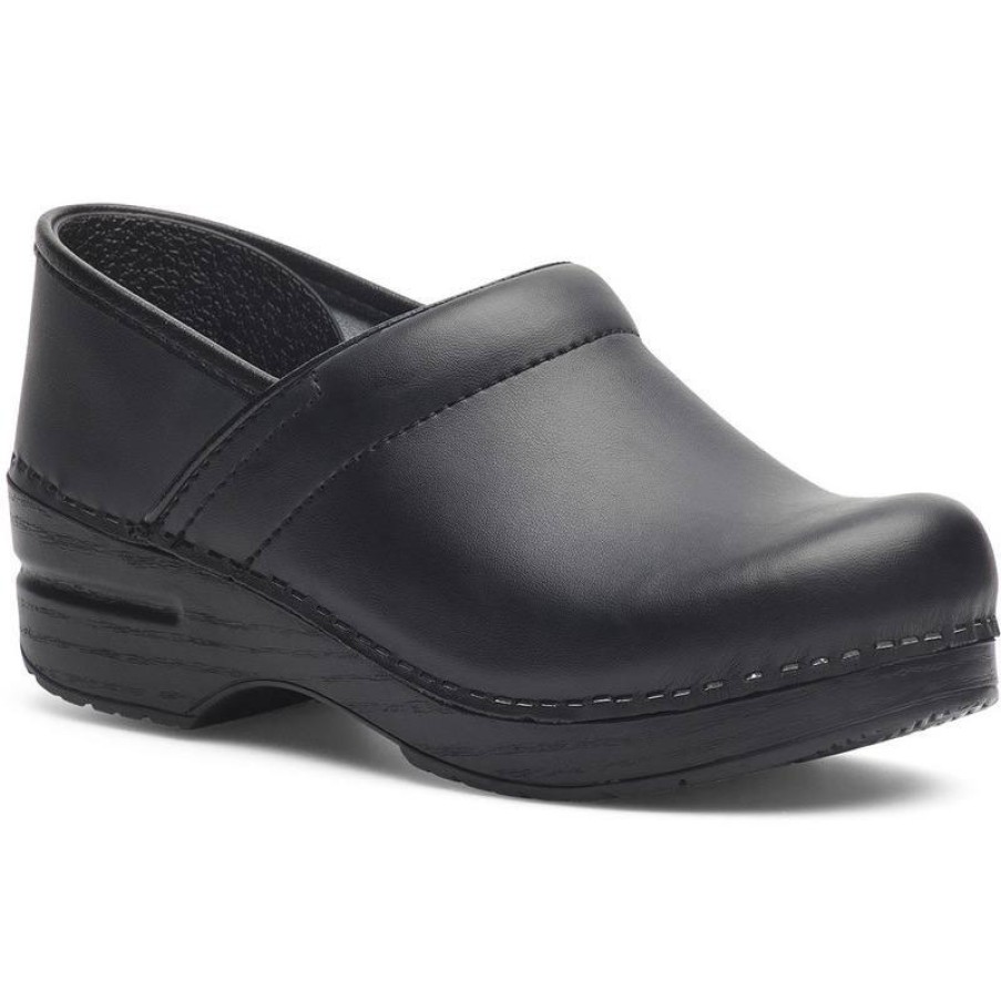 Footwear Dansko Clogs | Dansko Women'S Wide Professional Box Clog Black