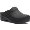 Footwear Dansko Clogs | Dansko Men'S Karl Oiled Slip-On Clog Black