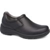 Footwear Dansko Non-Slip Shoes | Dansko Men'S Wynn Leather Slip-On Shoe Black Smooth