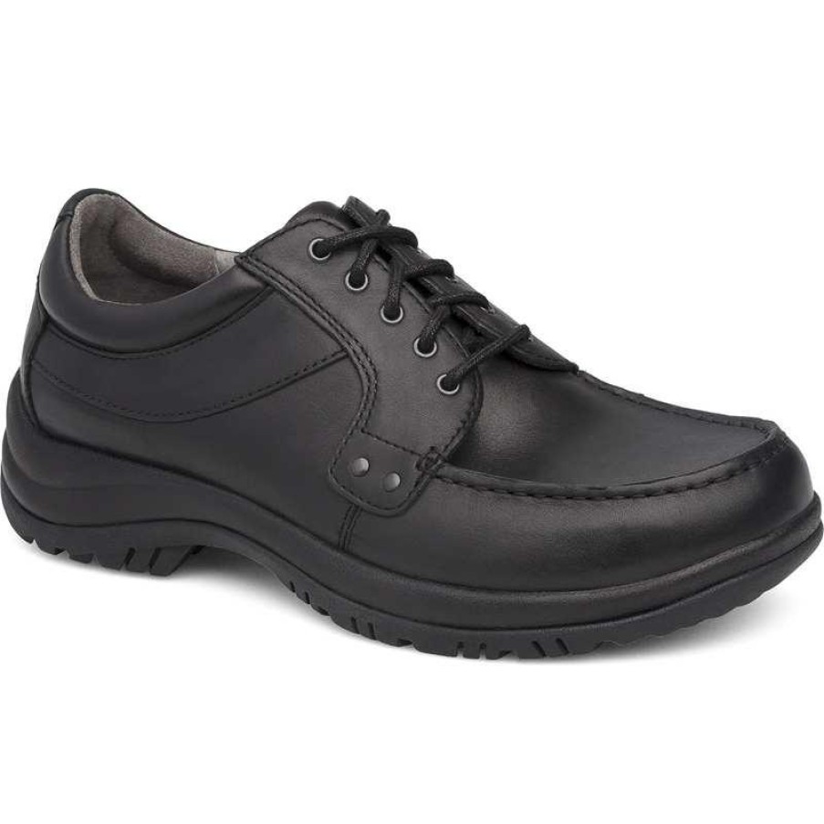 Footwear Dansko Non-Slip Healthcare | Dansko Men'S Wyatt Full Grain Oxford Black