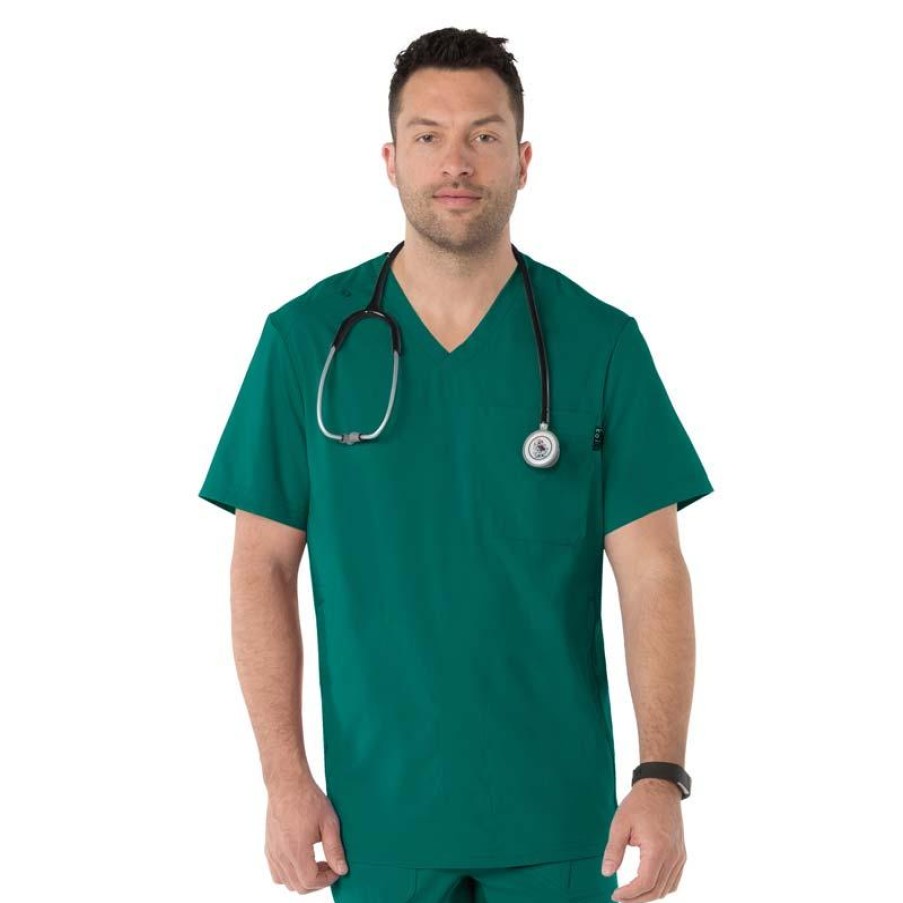 Healthcare KOI Lite Scrub Tops | Koi Lite Men'S Force V-Neck Scrub Top