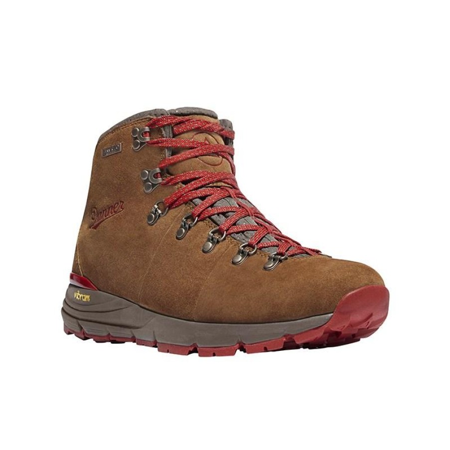 Footwear Danner Hiking | Danner Women'S 4.5" Mountain 600 Waterproof Hiking Boot Brown/Red