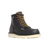 Footwear Danner Steel Toe | Danner Men'S 6" Steel Toe Bull Run Moc Toe Work Boot Black