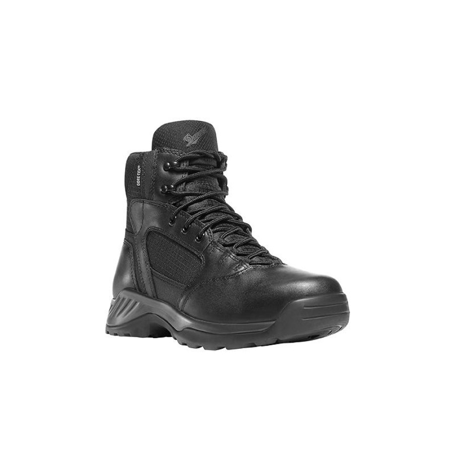 Footwear Danner Tactical | Danner Men'S 6" Kinetic Side-Zip Soft Toe Tactical Boot Black