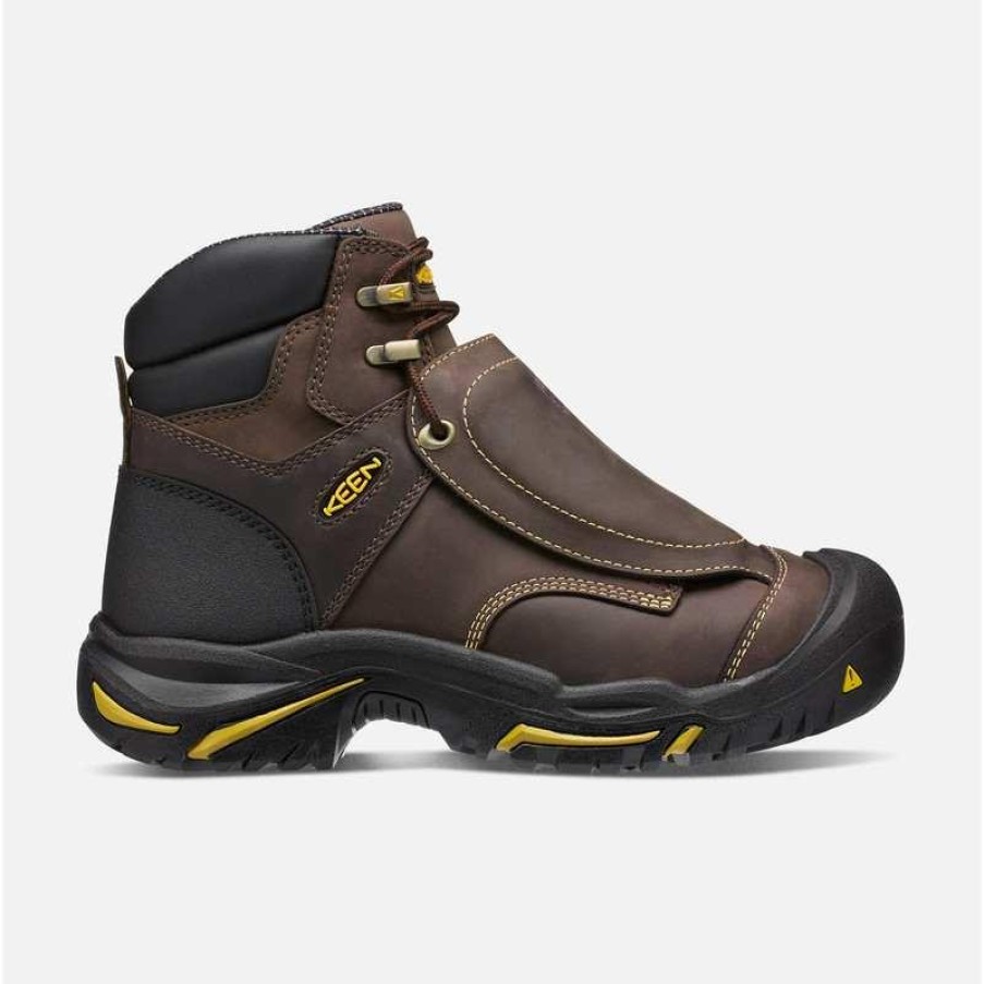 Footwear KEEN Utility Met Guard | Keen Utility Men'S Mt Vernon 6" Metguard Work Boots Cascade Brown