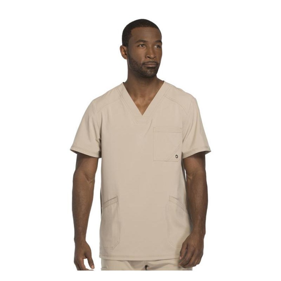 Healthcare Infinity Scrub Tops | Cherokee Men'S Infinity V-Neck Scrub Top