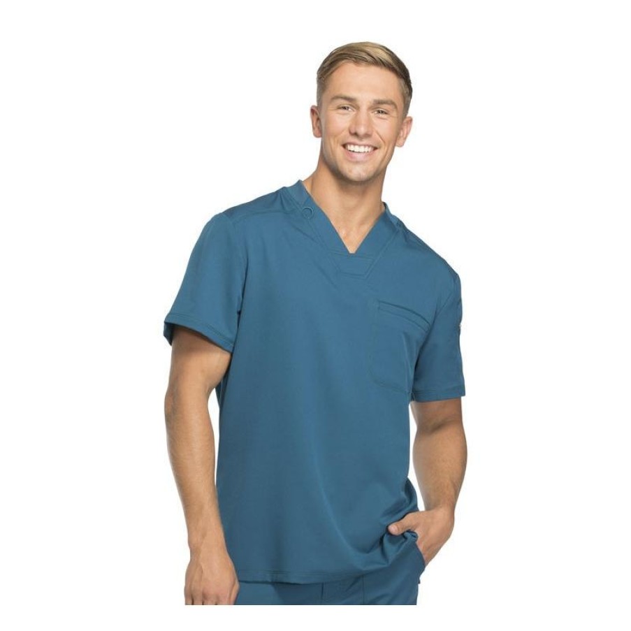 Healthcare Dickies Dynamix Scrub Tops | Dickies Dynamix Men'S V-Neck Scrub Top