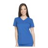 Healthcare Dickies Dynamix Scrub Tops | Dickies Dynamix Womens Solid V-Neck Scrub Top