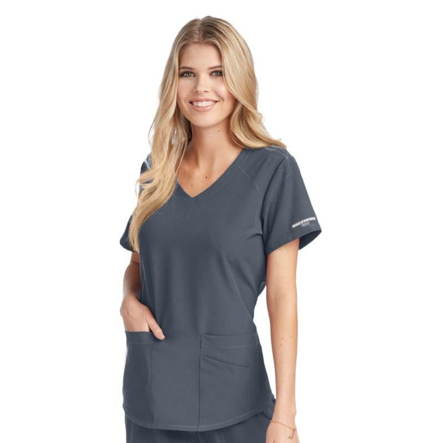 Healthcare Skechers by Barco Scrub Tops | Skechers By Barco Women'S Vitality 3 Pocket Scrub Top