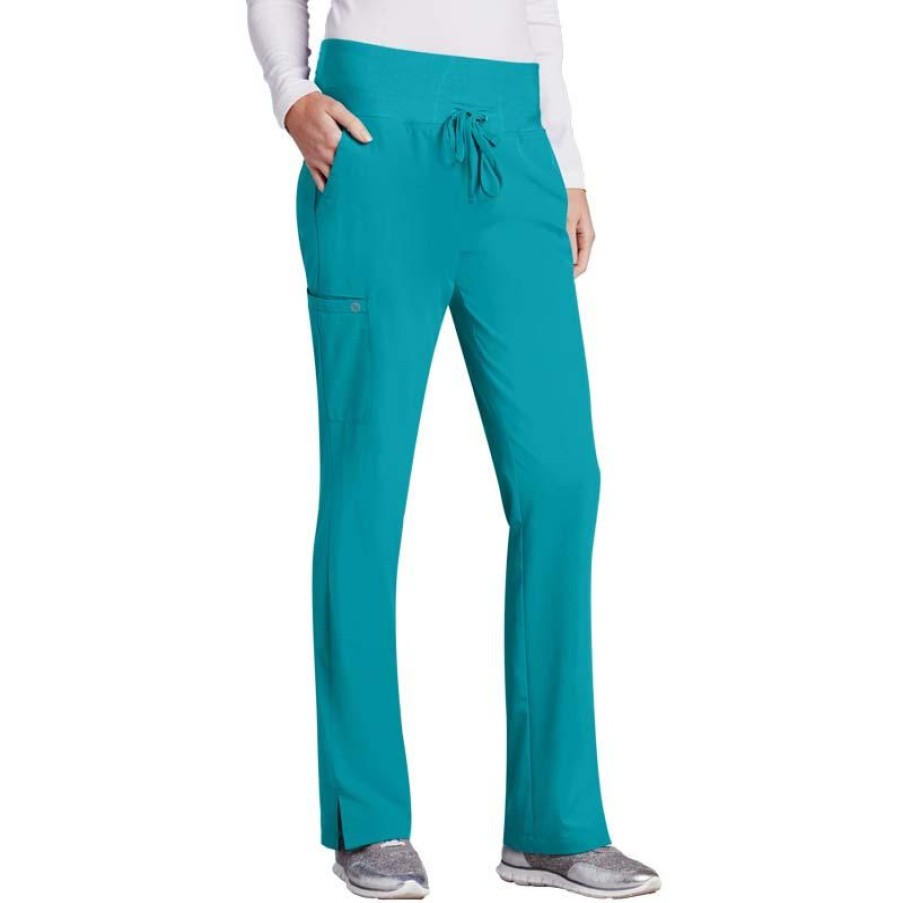 Healthcare Barco One Scrub Pants | Barco One Women'S 5-Pocket Knit Waist Cargo Scrub Pants- Tall