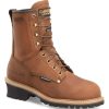 Footwear Carolina Logger | Carolina Men'S 8" Waterproof Insulated Logger Boot Medium Brown