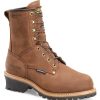 Footwear Carolina Steel Toe | Carolina Men'S 8" Steel Toe Insulated Logger Boot Medium Brown