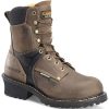 Footwear Carolina Non-Steel Safety Toe | Carolina Men'S 8" Waterproof Composite Toe Logger Boot Dark Brown