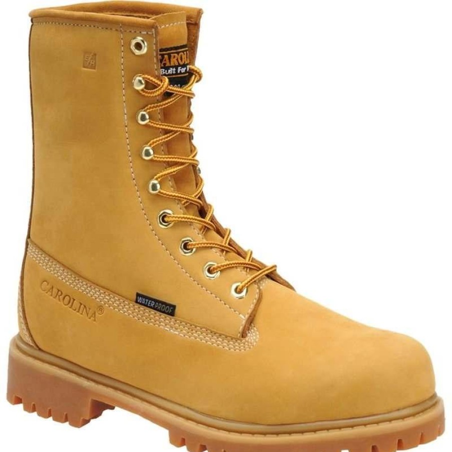 Footwear Carolina Steel Toe | Carolina Men'S 8" Waterproof Insulated Grizzly Boot Light Brown