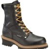 Footwear Carolina Logger | Carolina Men'S 8" Waterproof Logger Boot Black