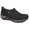 Footwear Dansko Non-Slip Healthcare | Dansko Women'S Patti Athletic Slip On Black Milled Nubuck