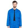 Healthcare Cherokee Workwear Stretch Lab Coats & Jackets | Cherokee Workwear Core Stretch Men'S Snap Front Warm-Up Scrub Jacket