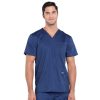 Healthcare Cherokee WW Revolution Scrub Tops | Cherokee Workwear Revolution Men'S V-Neck Scrub Top