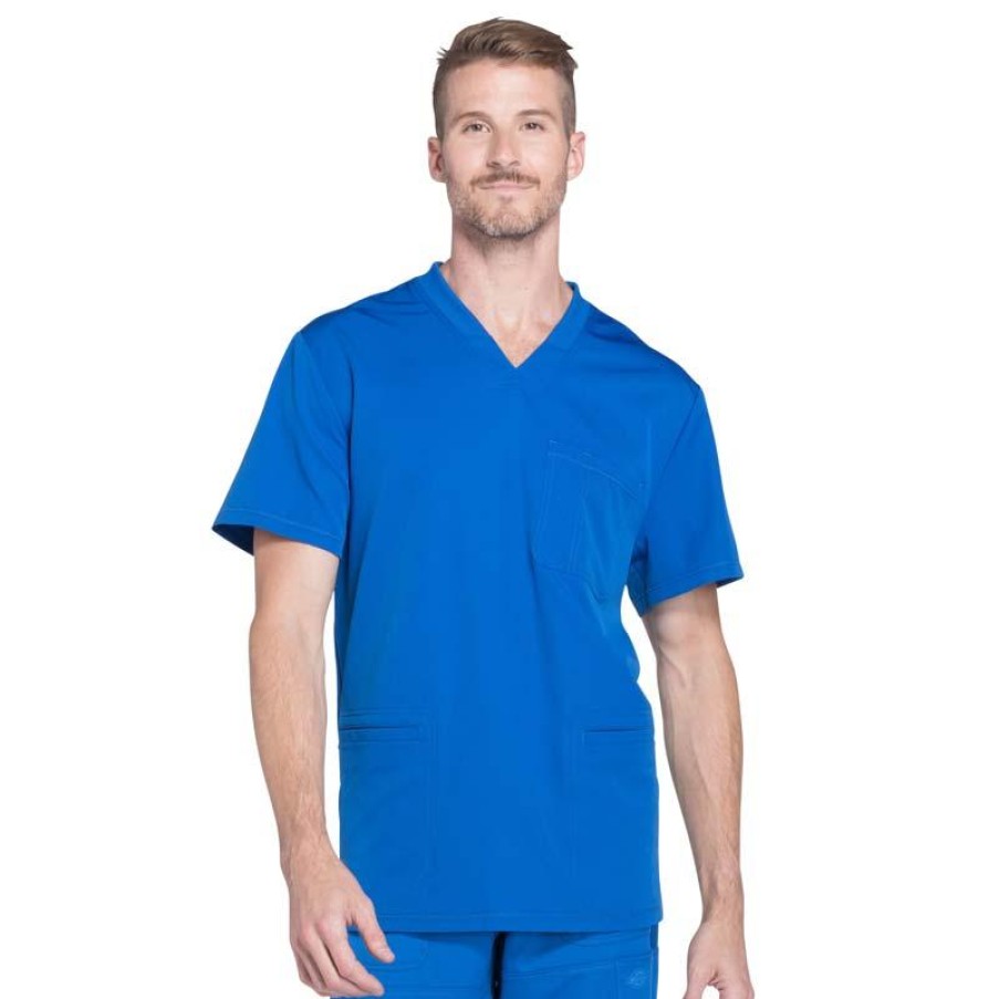 Healthcare Dickies Dynamix Scrub Tops | Dickies Dynamix Men'S V-Neck Scrub Top