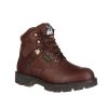 Footwear Georgia Boot Steel Toe | Georgia Boot Men'S 6" Homeland Steel Toe Waterproof Work Boot Brown