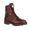 Footwear Georgia Boot Steel Toe | Georgia Boot Men'S 8" Homeland Steel Toe Waterproof Work Boot Brown