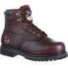 Footwear Georgia Boot Steel Toe | Georgia Boot Men'S 6" Oiler Steel Toe Waterproof Work Boot Brown