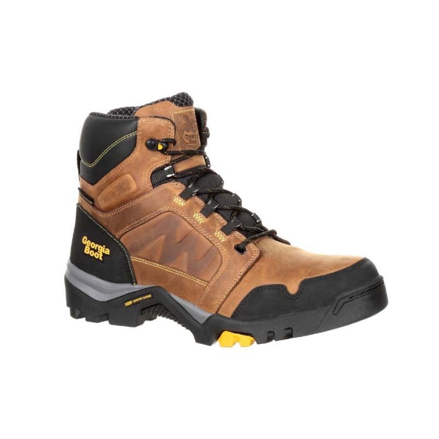 Footwear Georgia Boot Hiking | Georgia Boot Men'S 6" Amplitude Waterproof Work Hiker Trail Crazy Horse