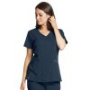 Healthcare Grey's Anatomy Scrub Tops | Grey'S Anatomy + Spandex Stretch Women'S Mock Wrap Scrub Top