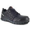 Footwear Reebok Non-Slip Shoes | Reebok Men'S Sublite Cushion Work Alloy Toe Athletic Oxford Black