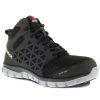 Footwear Reebok Non-Slip Shoes | Reebok Men'S Sublite Cushion Work Alloy Toe Esd Athletic Mid Cut Shoe Black