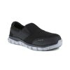 Footwear Reebok Non-Slip Shoes | Reebok Work Men'S Sublite Cushion Slip On Athletic Work Shoe Black