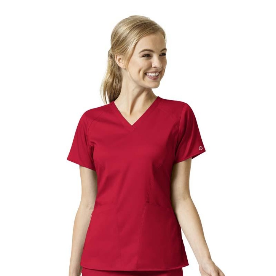 Healthcare WonderWink Pro Scrub Tops | Wonderwink Pro Women'S 4-Pocket V-Neck Scrub Top