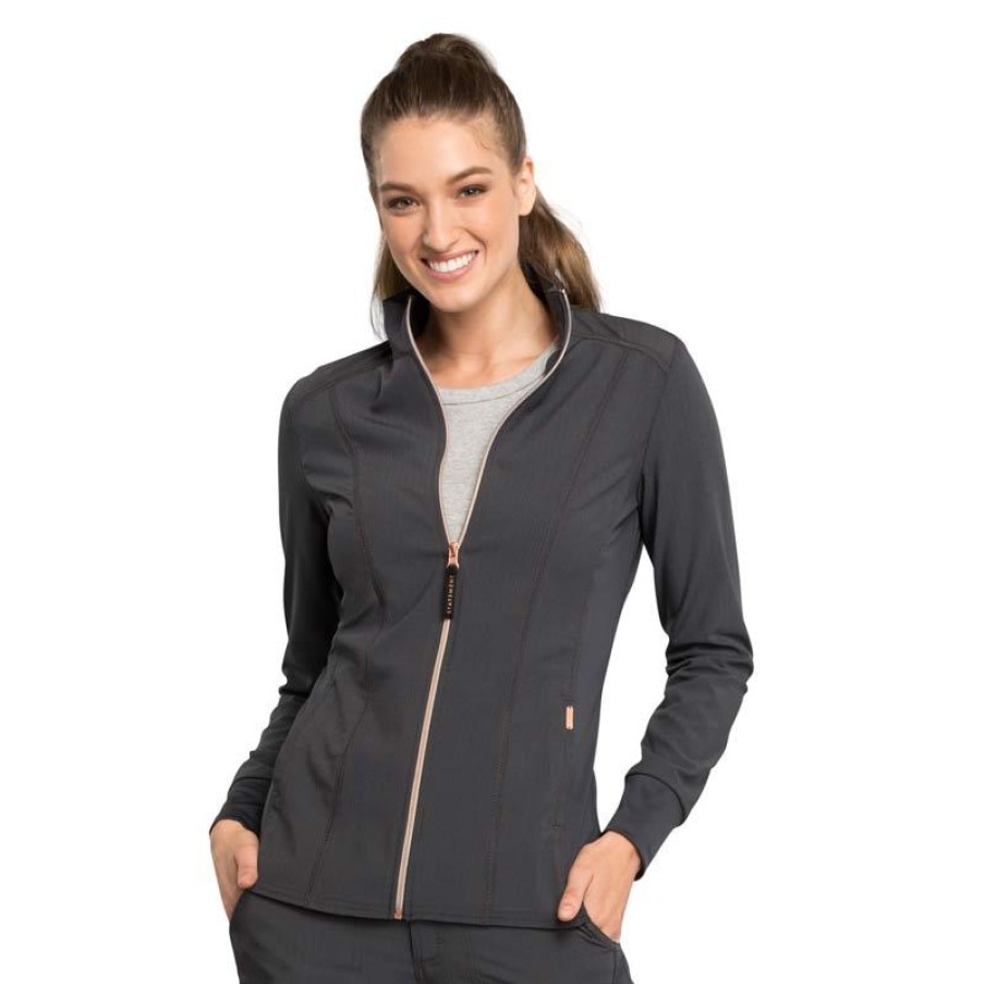 Healthcare Statement by Cherokee Lab Coats & Jackets | Statement By Cherokee Women'S Zip Front Scrub Jacket