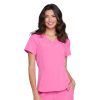 Healthcare Heartsoul Scrub Tops | Heartsoul Women'S Roxy Henley Neck Scrub Top