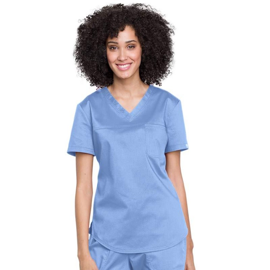 Healthcare Cherokee WW Revolution Scrub Tops | Cherokee Workwear Revolution Women'S V-Neck O.R. Scrub Top