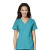 Healthcare Wonderwink W123 Scrub Tops | Wonderwink W123 Women'S Stylized V-Neck Scrub Top