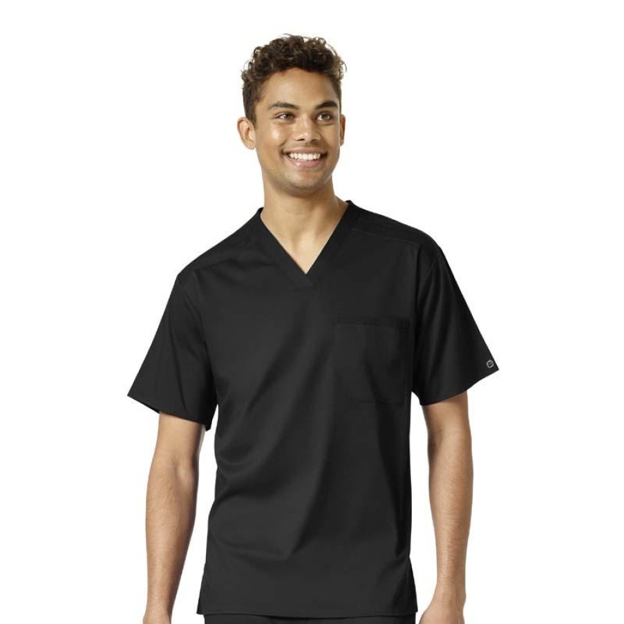 Healthcare WonderWink Pro Scrub Tops | Wonderwink Pro Men'S V-Neck Scrub Top