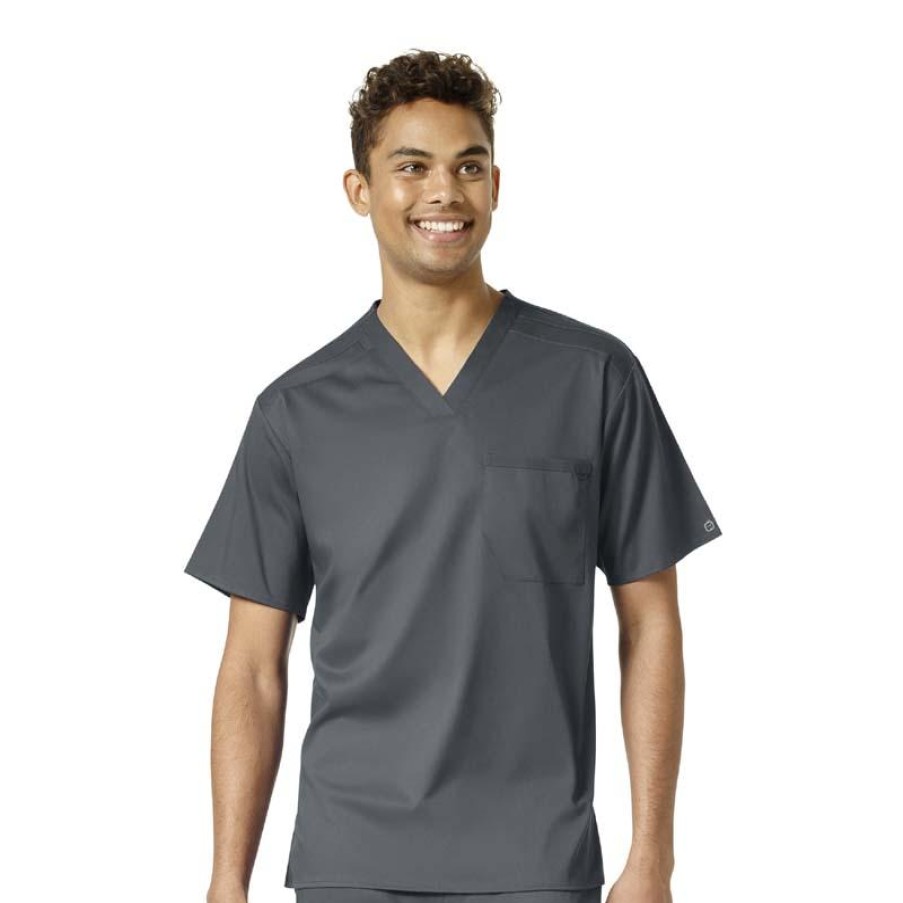 Healthcare WonderWink Pro Scrub Tops | Wonderwink Pro Men'S V-Neck Scrub Top