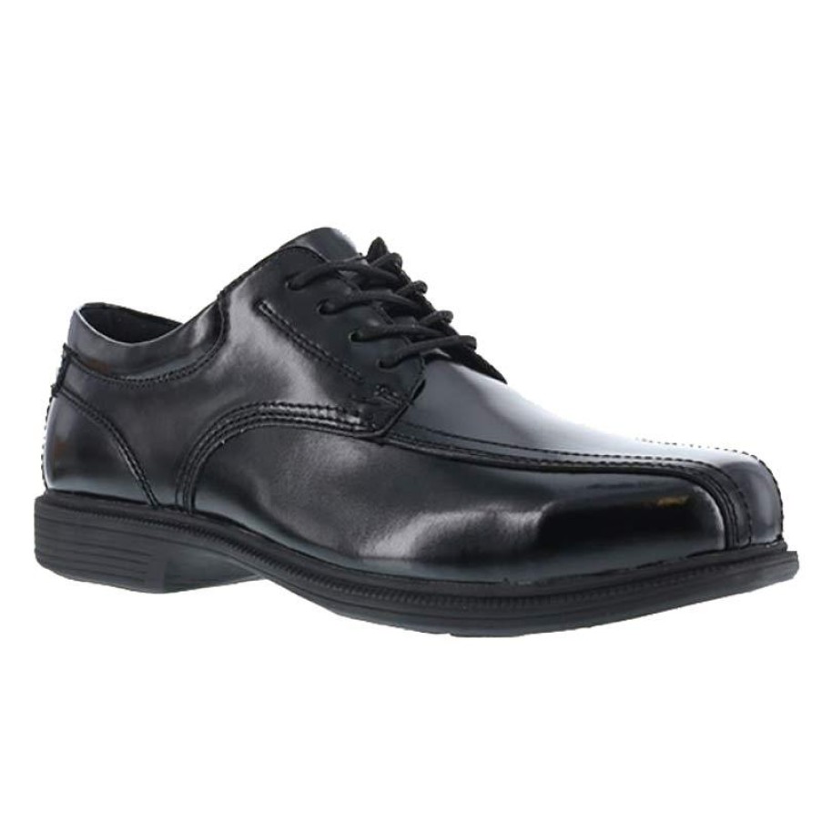 Footwear Florsheim Non-Slip Shoes | Florsheim Work Men'S Coronis Steel Toe Esd Dress Oxford Black