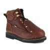 Footwear Iron Age Met Guard | Iron Age Men'S 6" Ground Breaker Steel Toe Met Guard Work Boot Brown